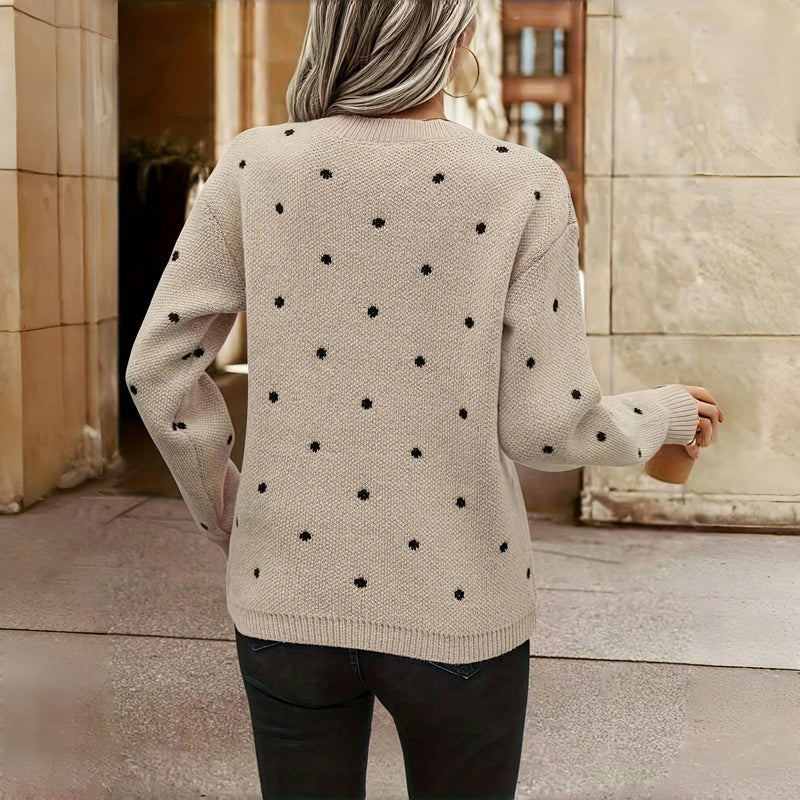 Bridget™ | Polka Dot Knitted Sweater