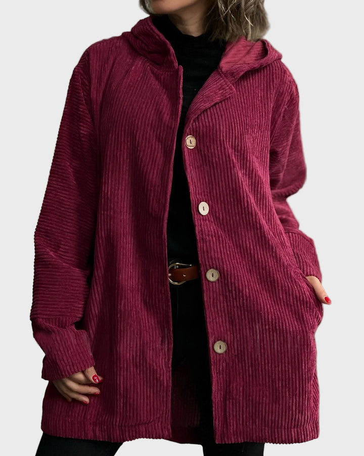 Ria™ | Corduroy Hooded Jacket