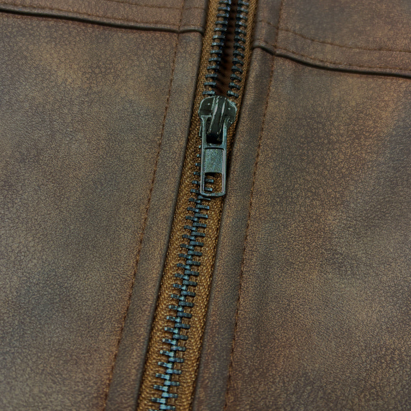 Ragnar™ | Classic Leather Jacket with Zip