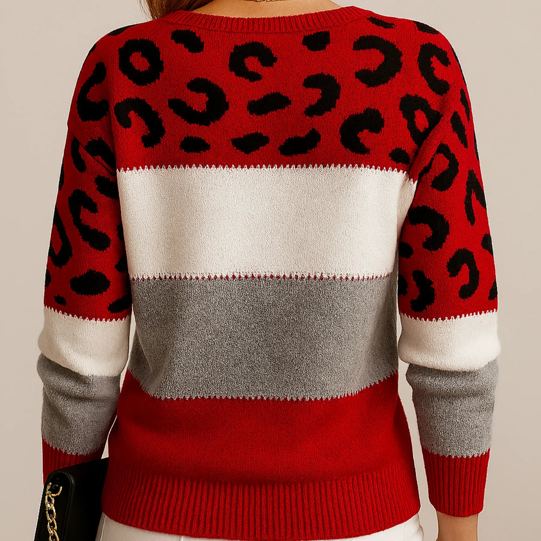 Caitlin™ | Leopard Print Casual Sweater