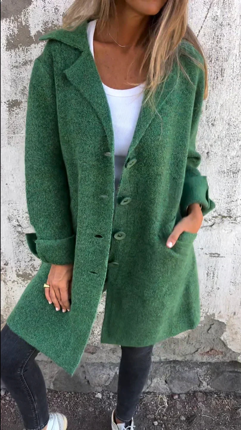 Stella™ | Long Knitted Coat