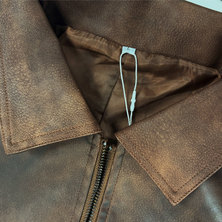 Ragnar™ | Classic Leather Jacket with Zip