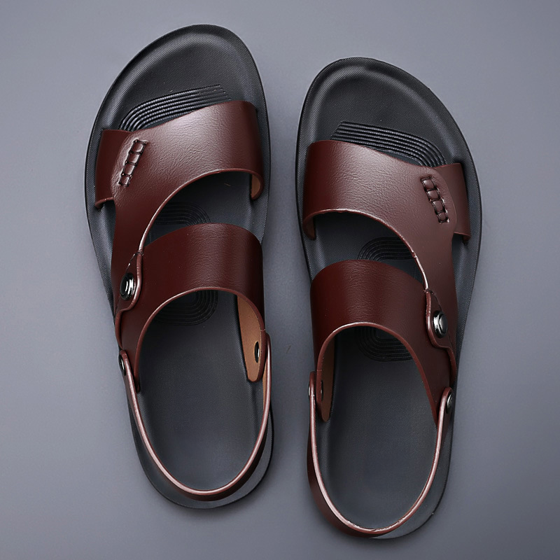 Lars™ | Luxurious Leather Slides with Character