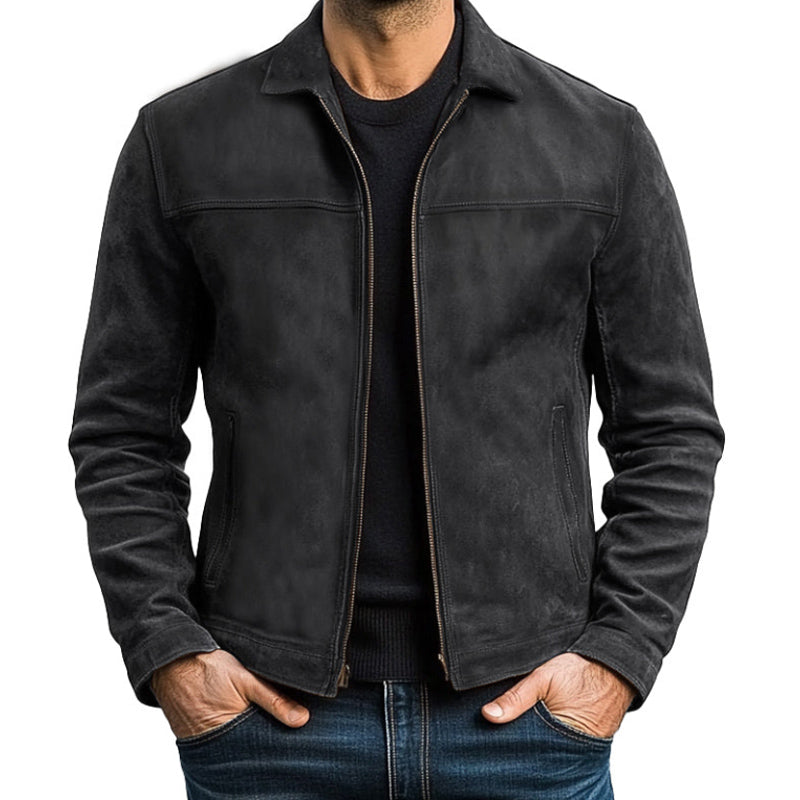 Ragnar™ | Classic Leather Jacket with Zip