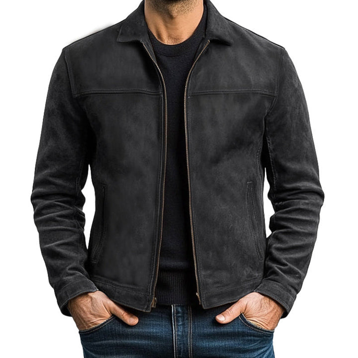 Ragnar™ | Classic Leather Jacket with Zip