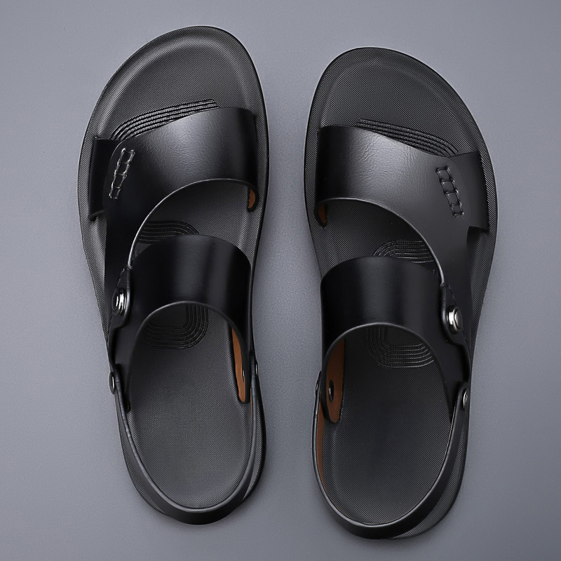 Lars™ | Luxurious Leather Slides with Character