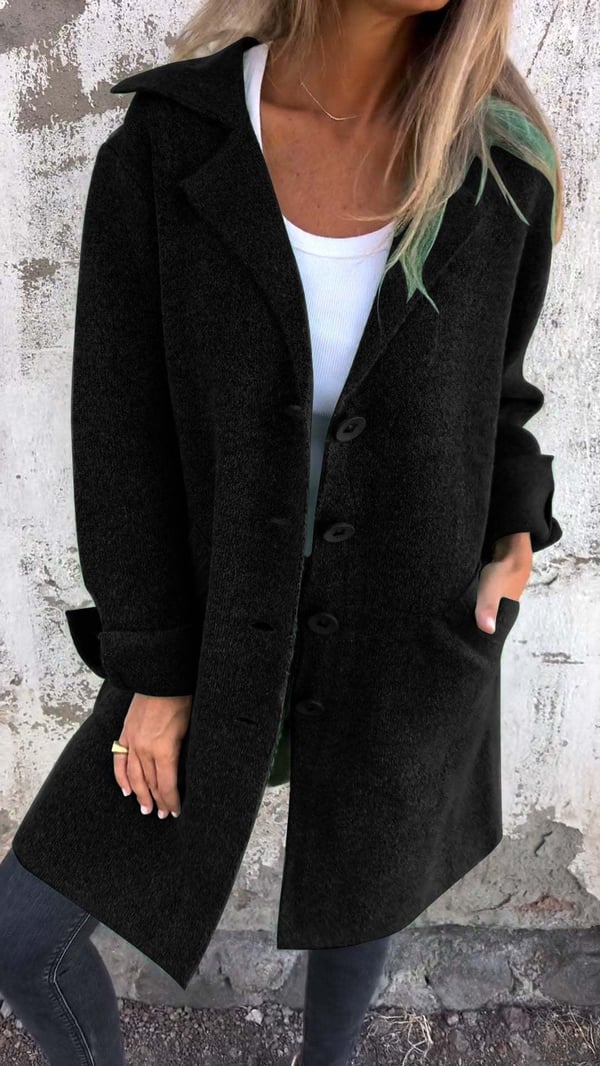 Stella™ | Long Knitted Coat