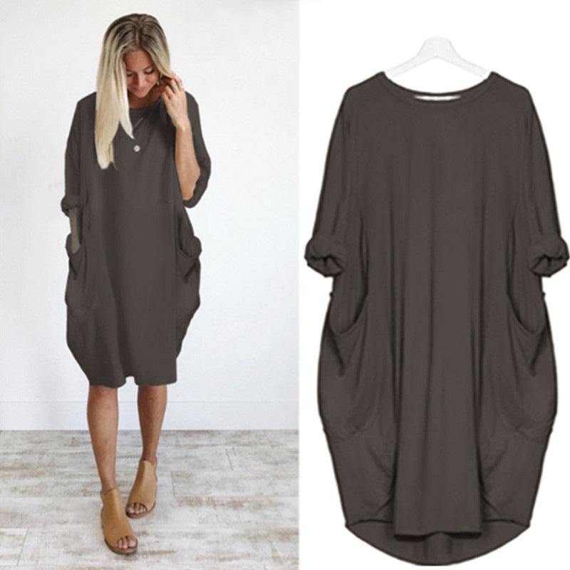 Sara™ | Comfort Dress with Pockets – Stylish, Comfortable & Practical