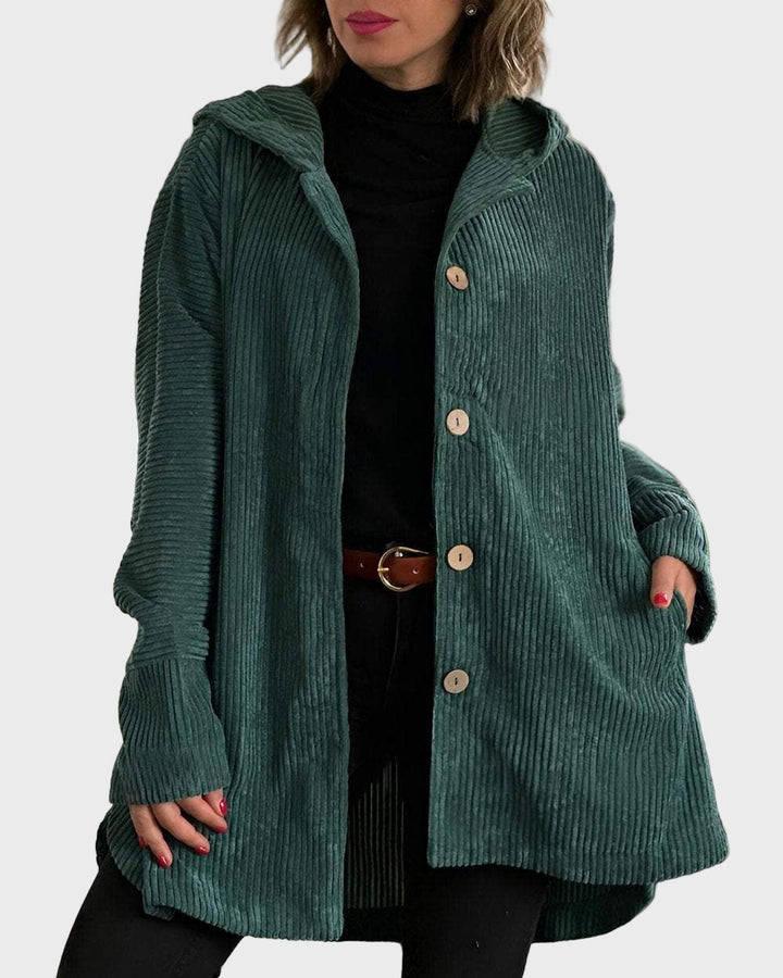 Ria™ | Corduroy Hooded Jacket