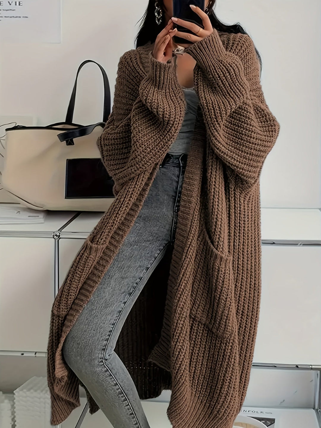 Liora™ | Cozy Confidence Longline Cardigan