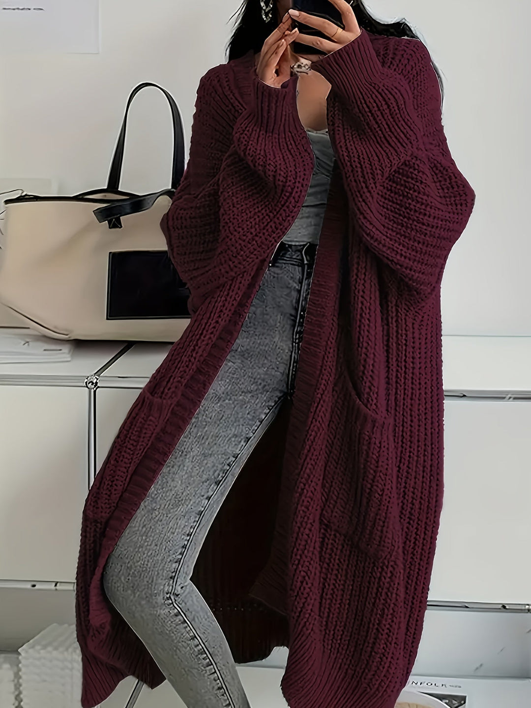 Liora™ | Cozy Confidence Longline Cardigan