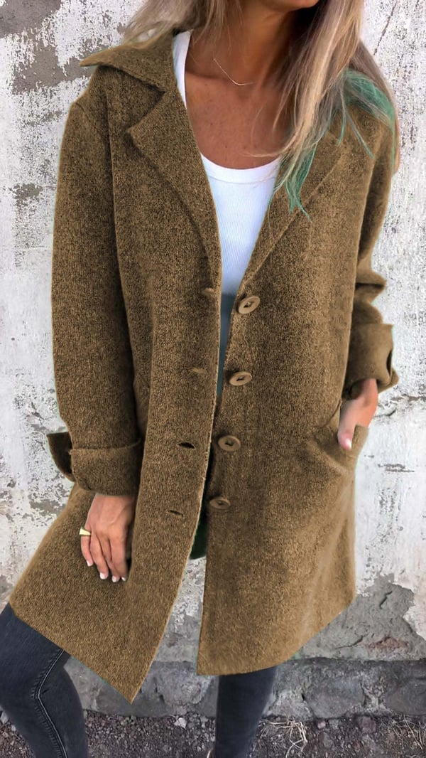 Stella™ | Long Knitted Coat
