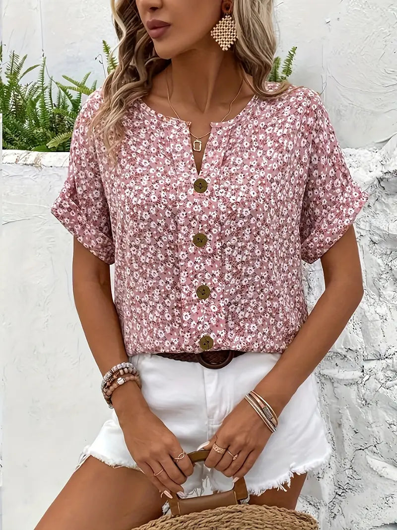 Sophie™ | Floral Summer Charm in a Lightweight Blouse