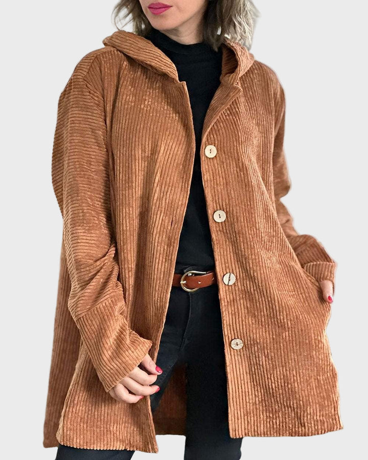 Ria™ | Corduroy Hooded Jacket