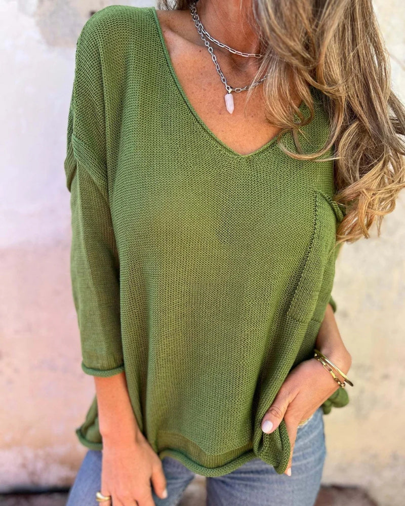 Abby™ | Boho Knit Top