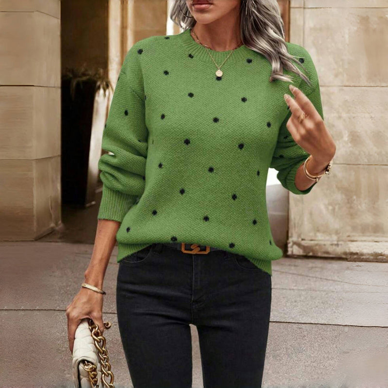 Bridget™ | Polka Dot Knitted Sweater