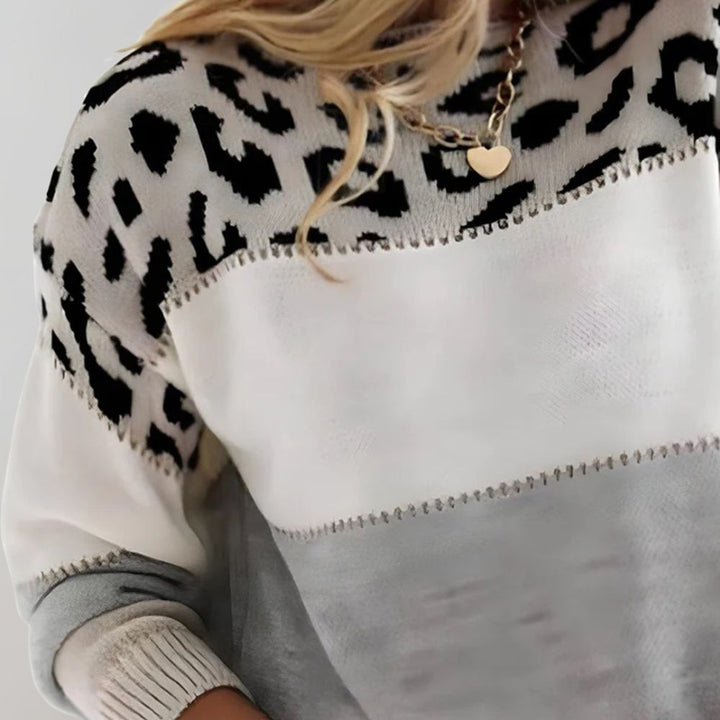 Caitlin™ | Leopard Print Casual Sweater