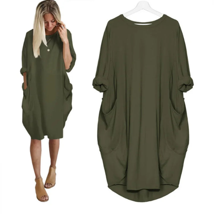 Sara™ | Comfort Dress with Pockets – Stylish, Comfortable & Practical