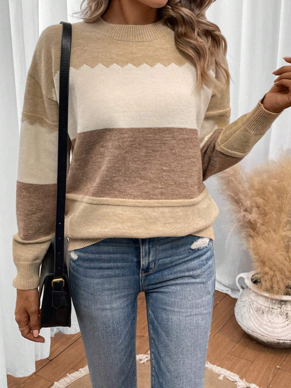 Isla™ | Soft Colorblock Knit Sweater