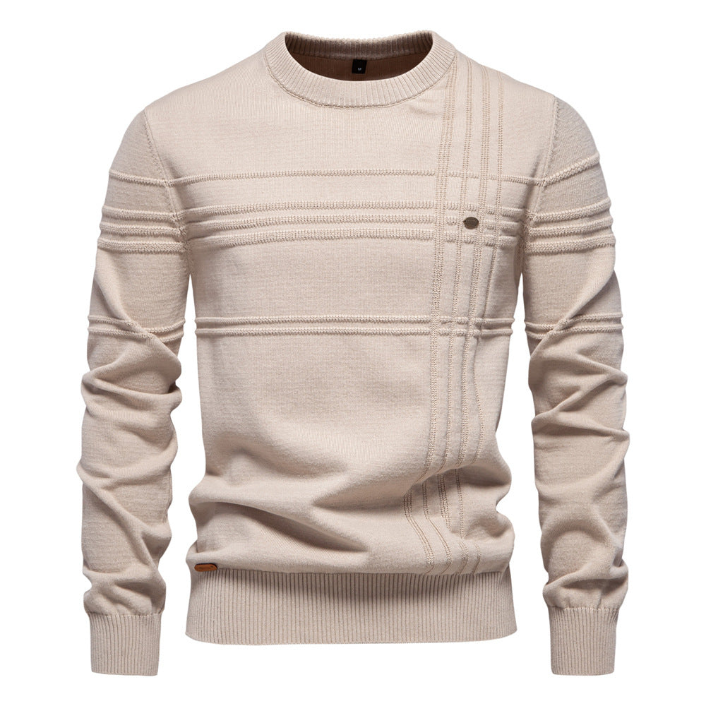 Erik™ | Sleek Jumper with Chest Pattern