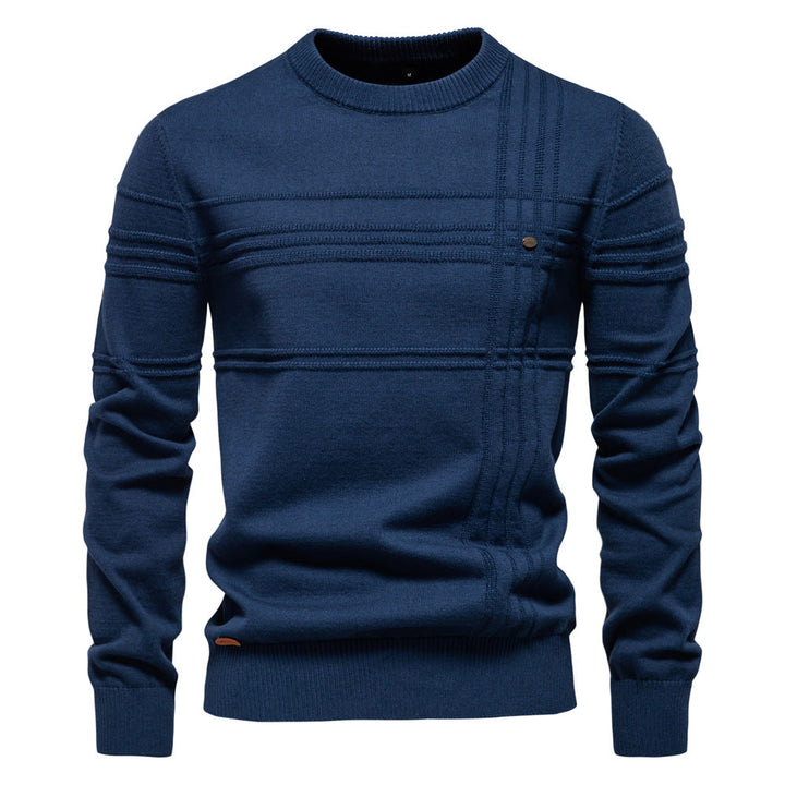 Erik™ | Sleek Jumper with Chest Pattern