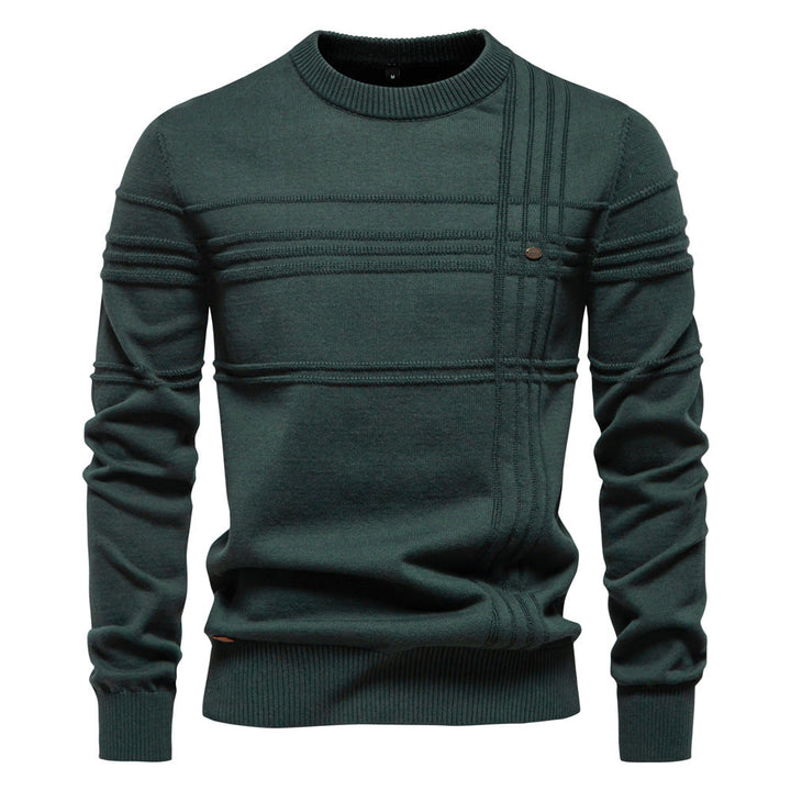 Erik™ | Sleek Jumper with Chest Pattern