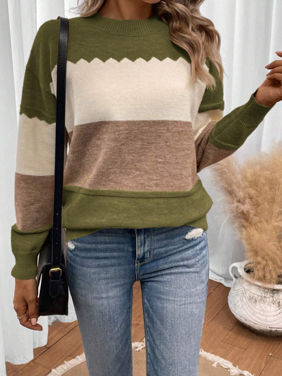 Isla™ | Soft Colorblock Knit Sweater