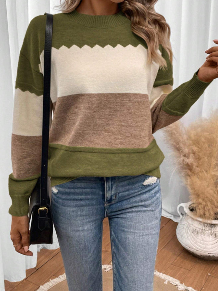 Isla™ | Soft Colorblock Knit Sweater
