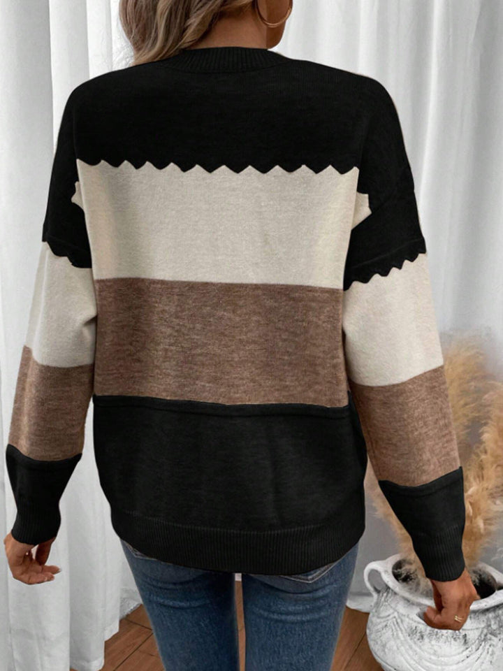 Isla™ | Soft Colorblock Knit Sweater