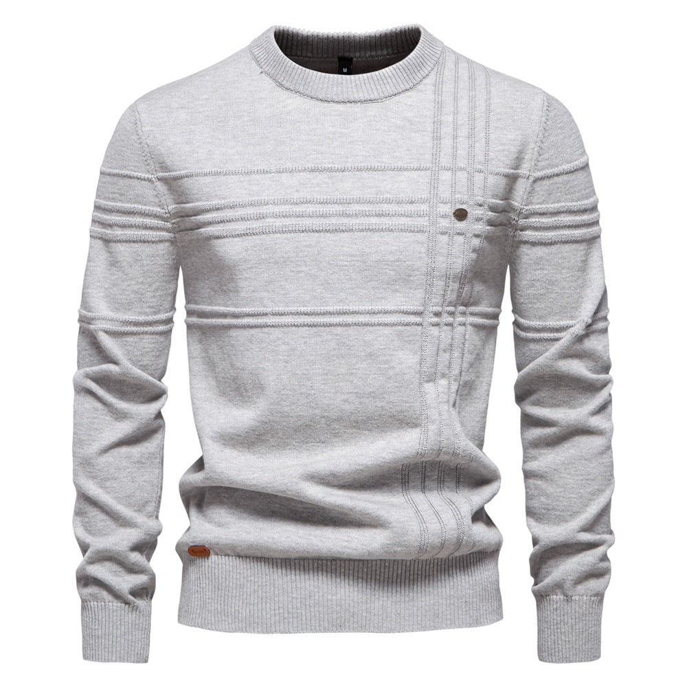 Erik™ | Sleek Jumper with Chest Pattern
