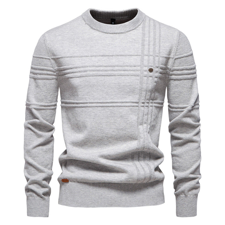 Erik™ | Sleek Jumper with Chest Pattern