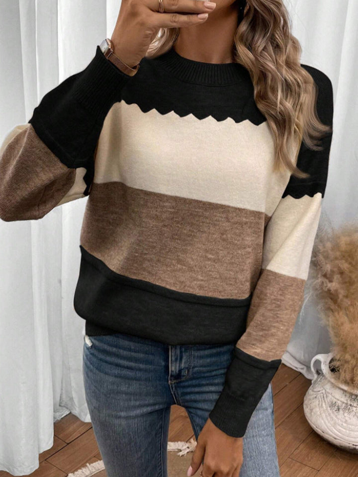 Isla™ | Soft Colorblock Knit Sweater