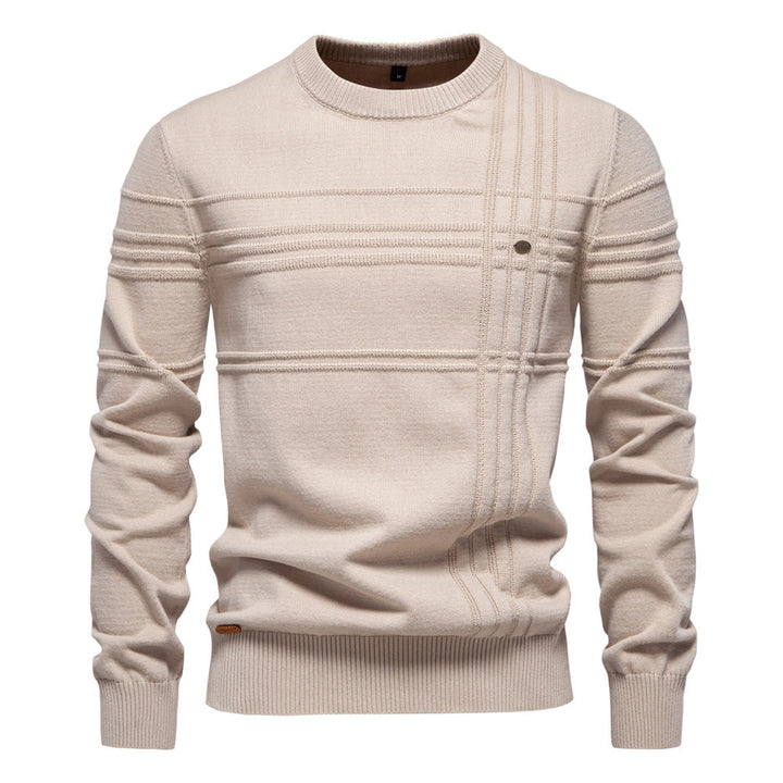 Erik™ | Sleek Jumper with Chest Pattern