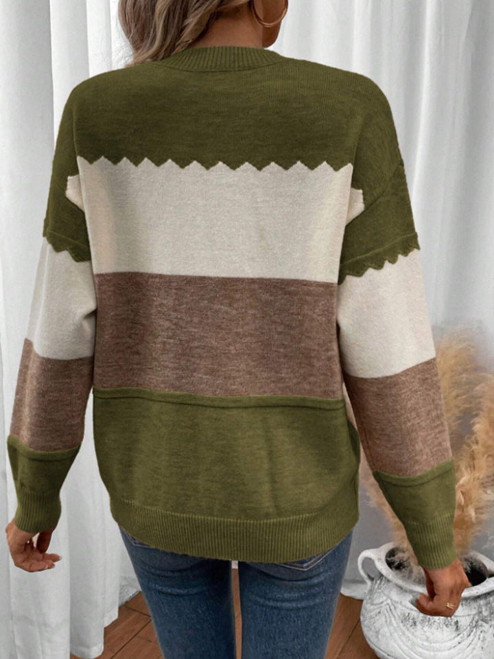 Isla™ | Soft Colorblock Knit Sweater