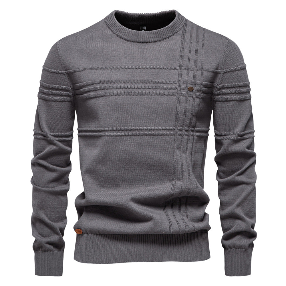 Erik™ | Sleek Jumper with Chest Pattern