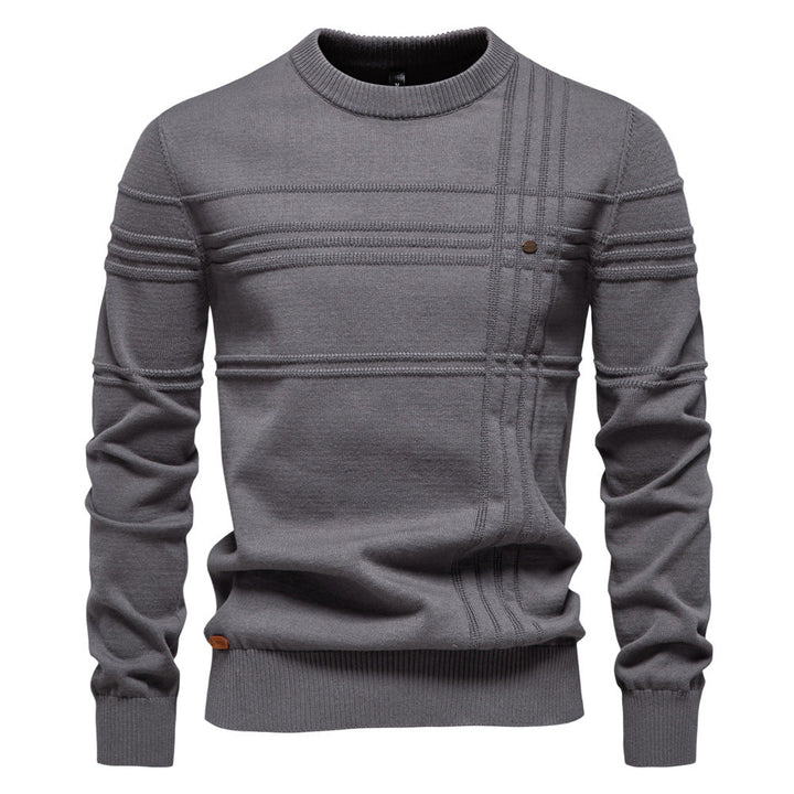 Erik™ | Sleek Jumper with Chest Pattern