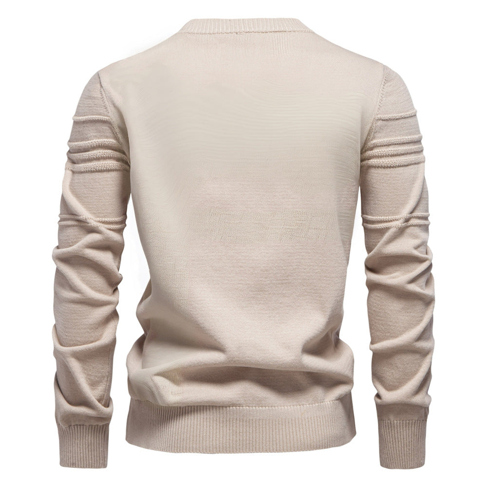 Erik™ | Sleek Jumper with Chest Pattern