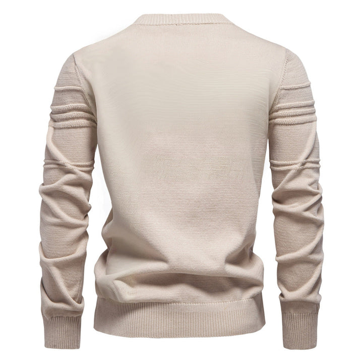 Erik™ | Sleek Jumper with Chest Pattern