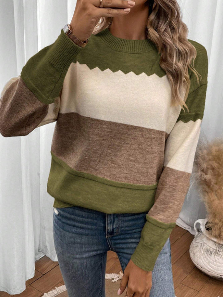 Isla™ | Soft Colorblock Knit Sweater