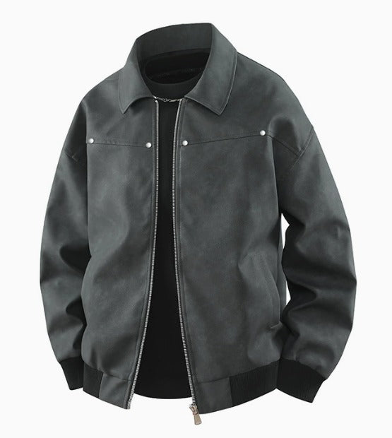 Ragnar™ | Classic Leather Jacket with Zip