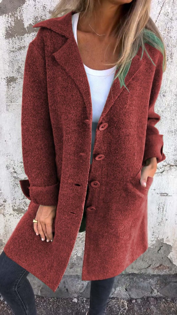 Stella™ | Long Knitted Coat