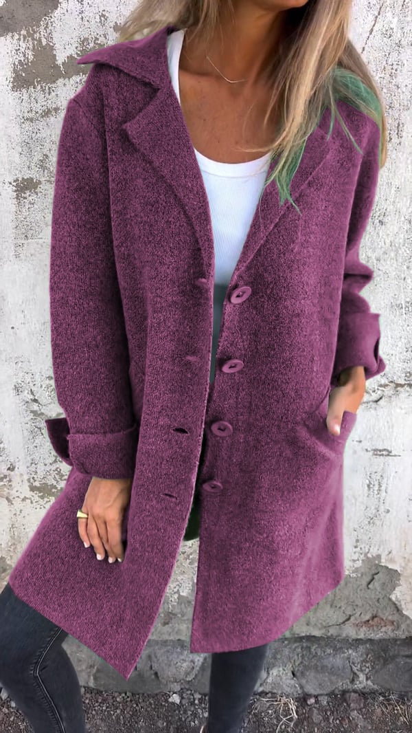 Stella™ | Long Knitted Coat