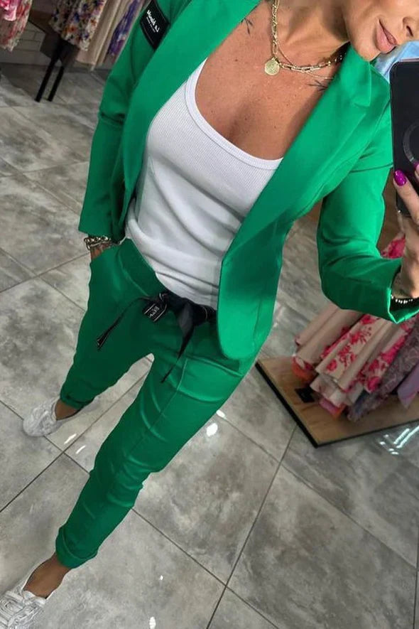 Harper™ | Relaxed Solid Color Two-Piece Set for Women