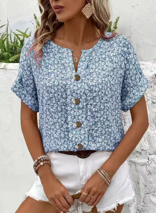 Sophie™ | Floral Summer Charm in a Lightweight Blouse