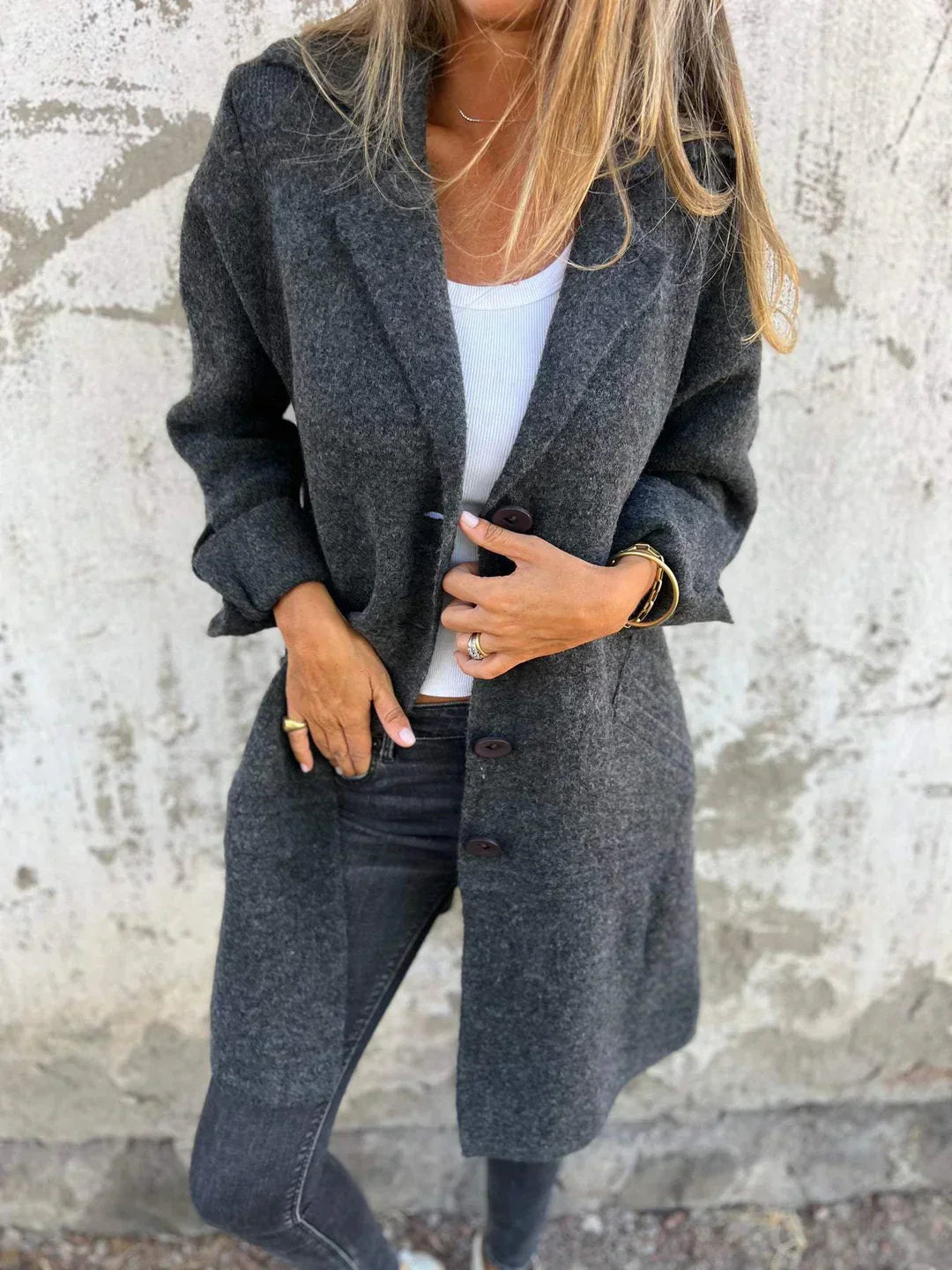 Stella™ | Long Knitted Coat