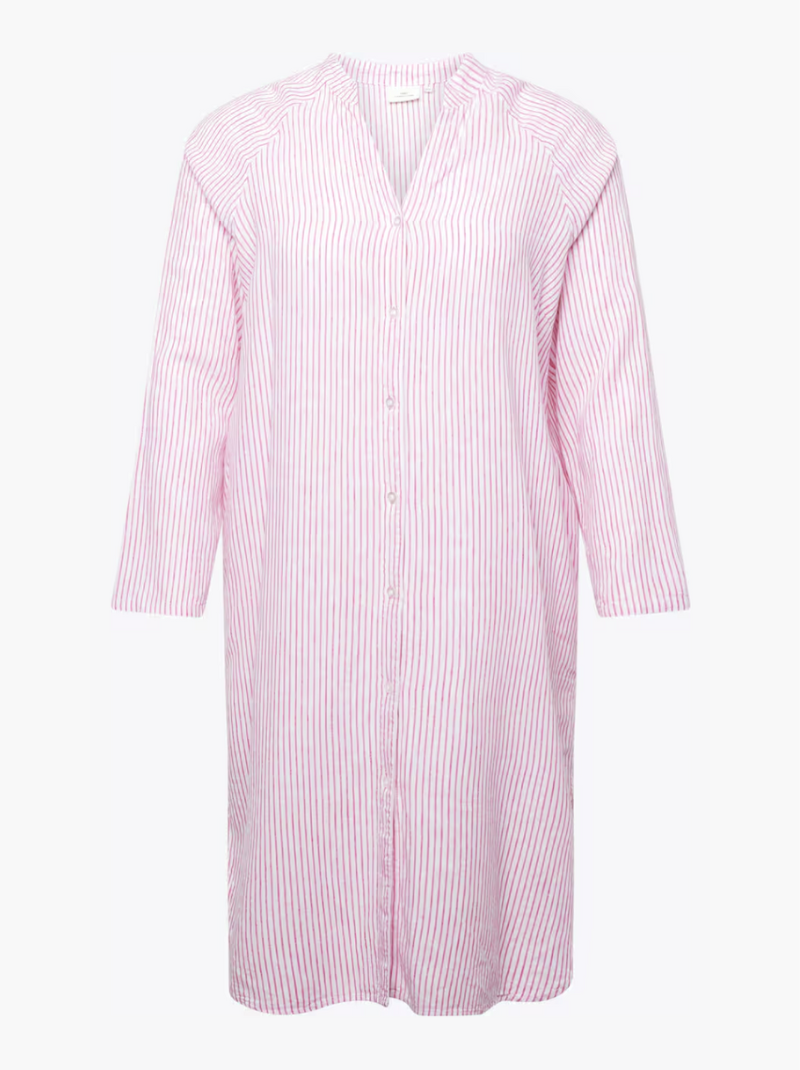 Klara™ | Elegant Striped Shirt Dress